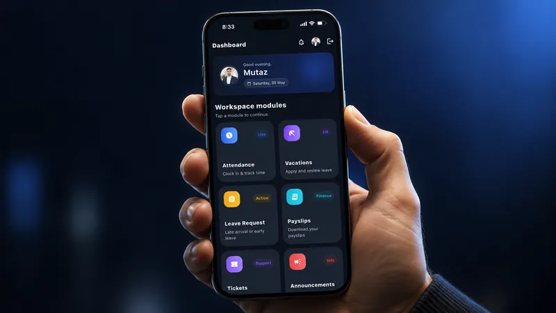 Momentumpro mobile app on iPhone